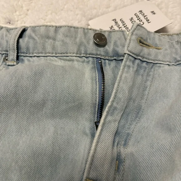 H&M Light Blue High Waist Wide Leg Jeans for Women - SZ 8 NWT - Picture 8 of 10